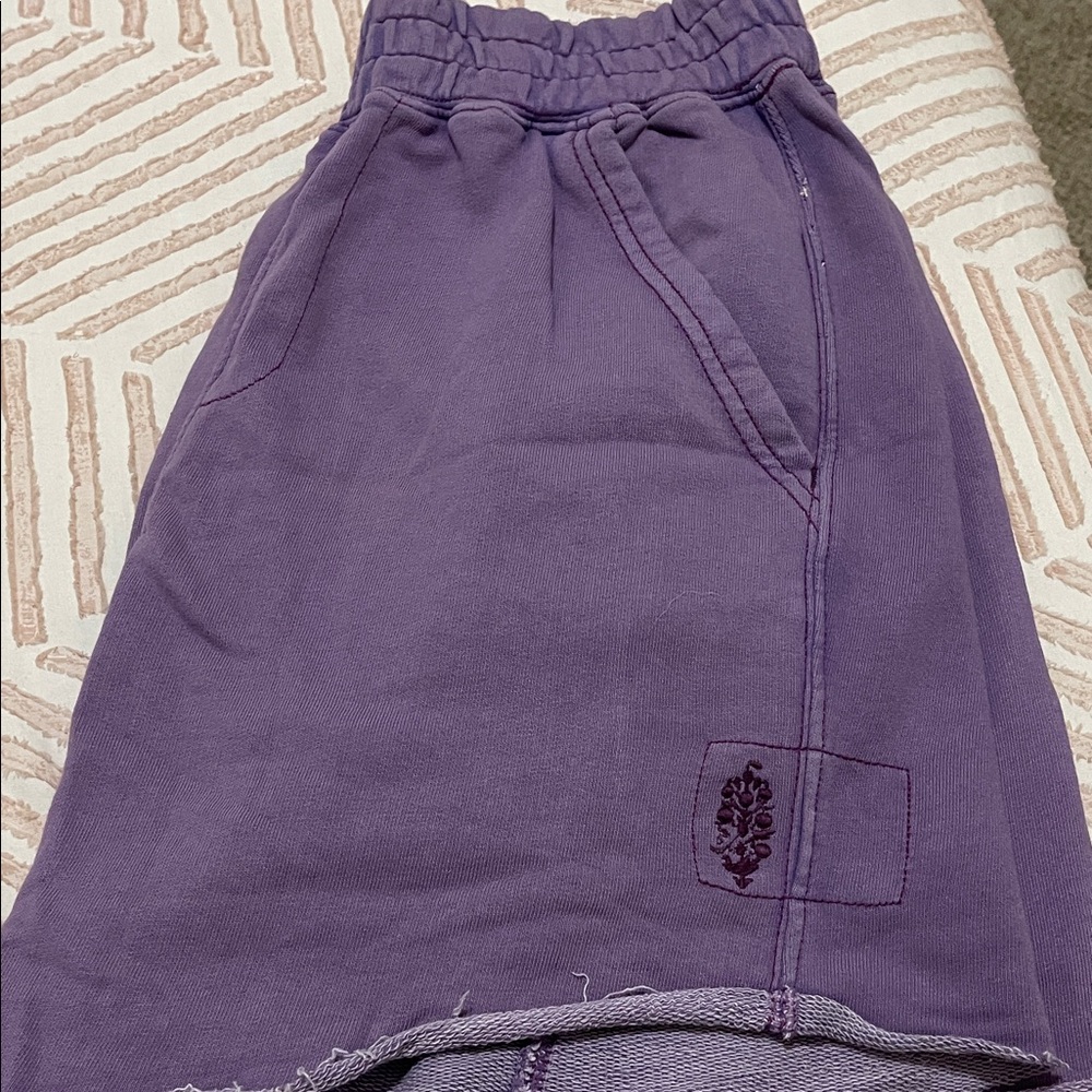 EUC! Free People/Free People Movement Lavender Athletic Shorts, Size XL - Picture 6 of 6